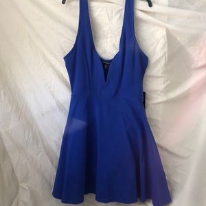 ✧Express Low Cut Dress Royal Blue 
»New w/ Tags